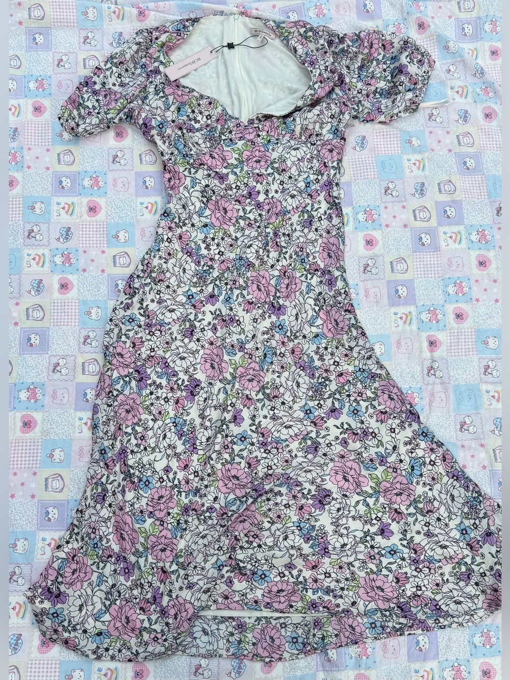 BCBGeneration Floral Midi Dress